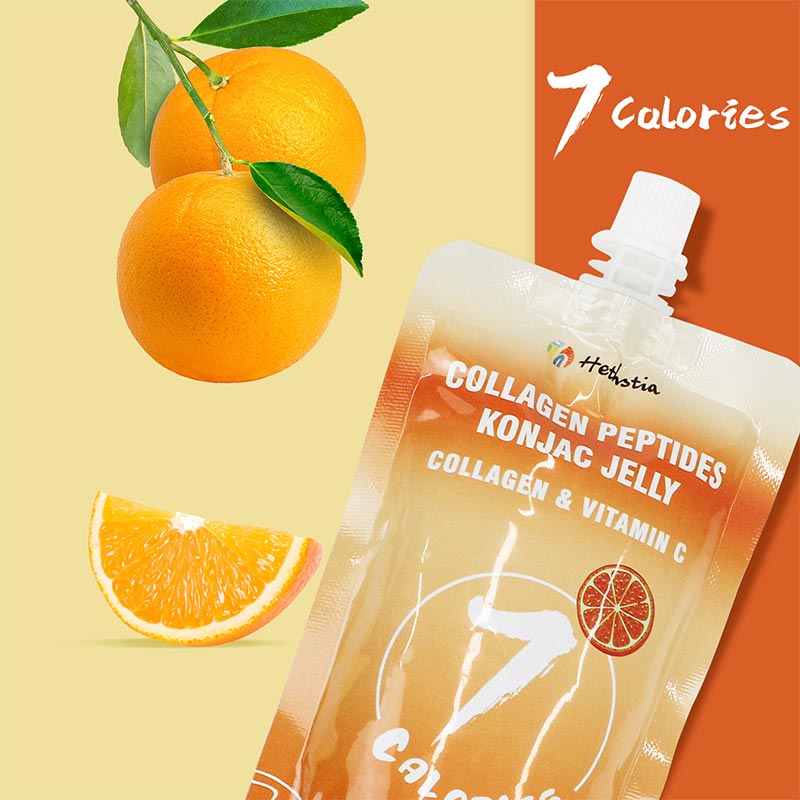 Konjac Jelly Collagen Peptide Orange Flavor