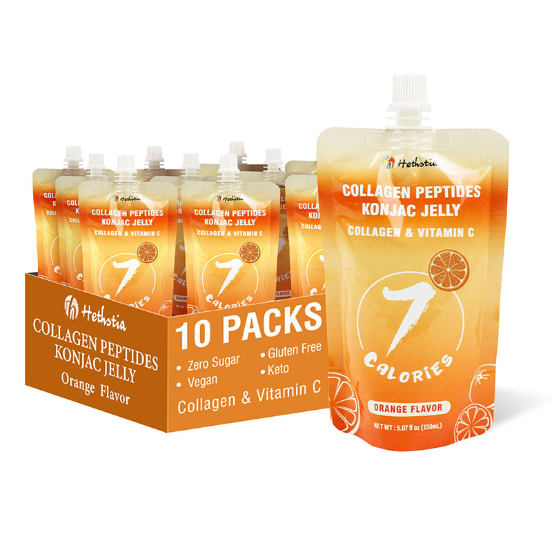 Konjac Jelly Collagen Peptide Orange Flavor