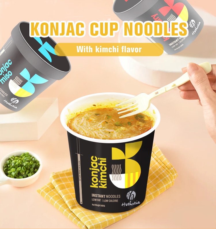 kimchi flavored Konjac cup noodles