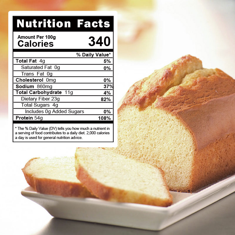 nutrition bread flour