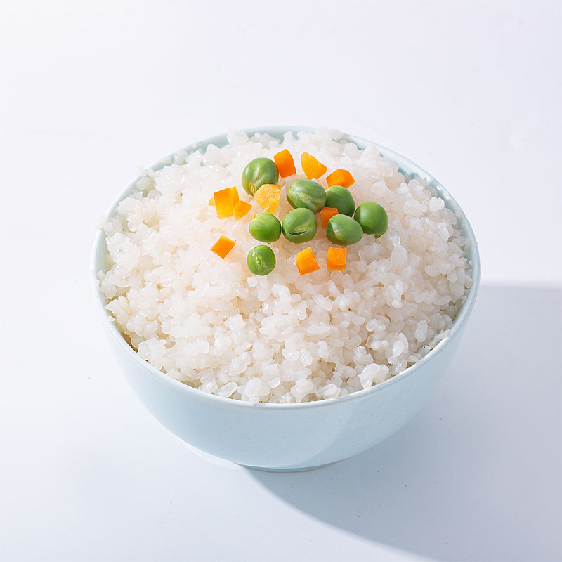 Instant konjac rice with Singapore curry sauce (tapioca flour)
