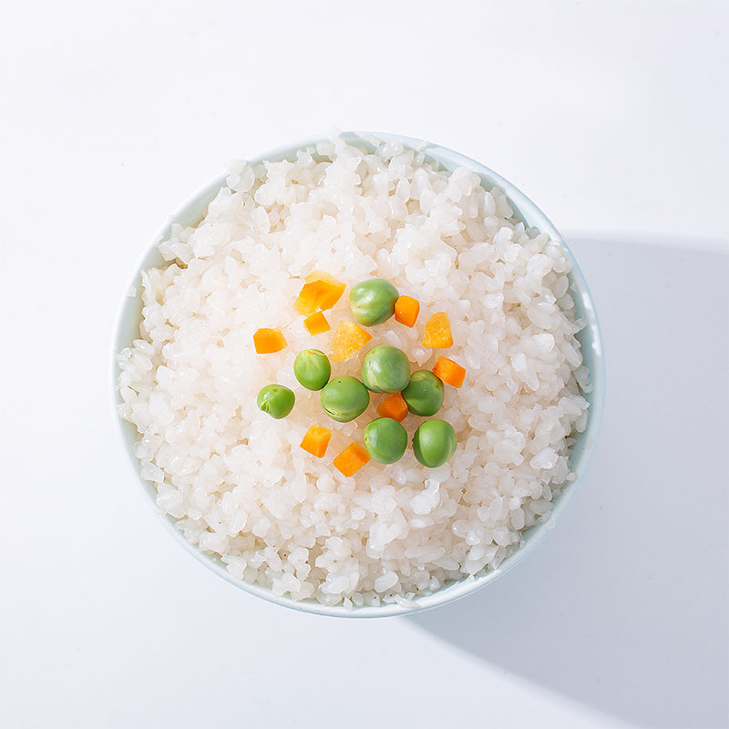 Instant konjac rice with Singapore curry sauce (tapioca flour)