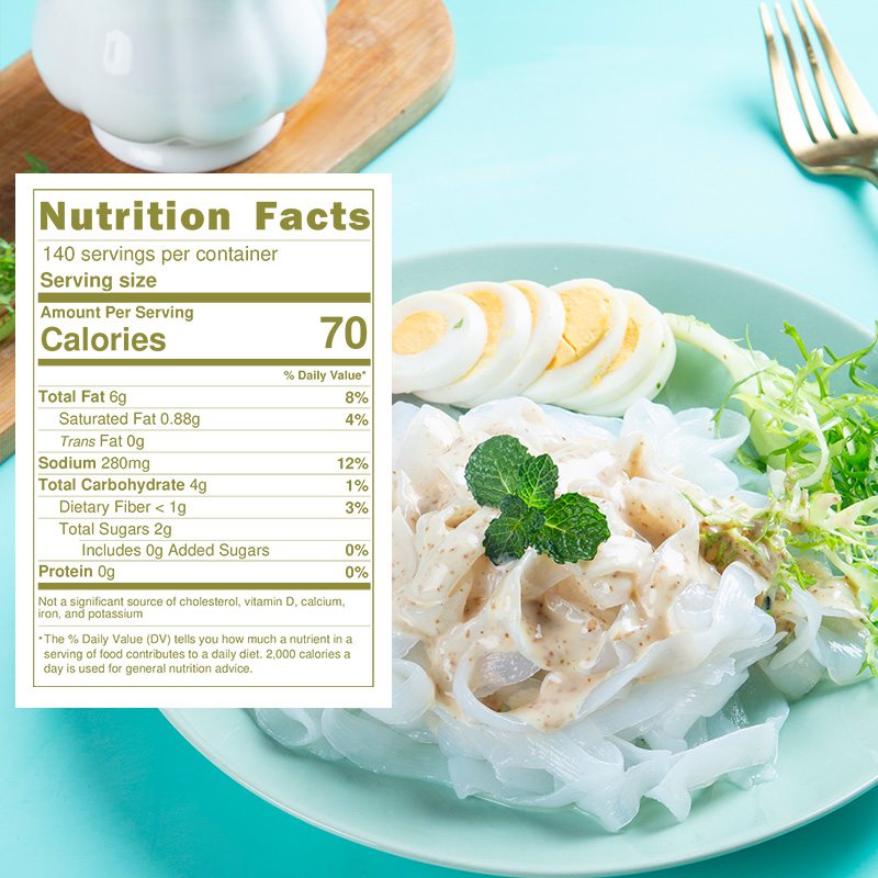 Shirataki Noodle Salad nutrition facts