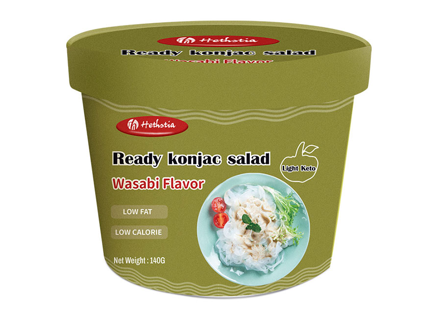 Konjac Noodles Salad With Wasabi Flavor