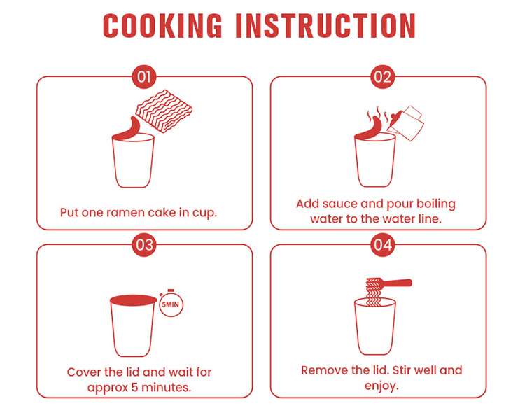 Vegan Instant Ramen cooking instructions
