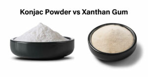Konjac powder vs xanthan gum
