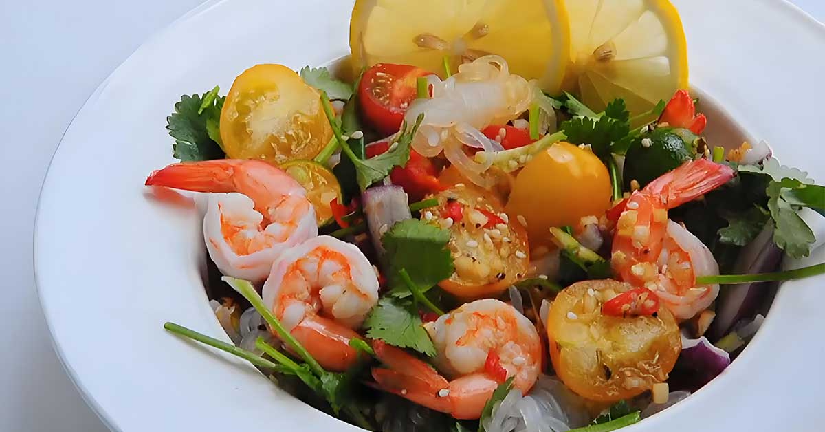 Shirataki Noodles Shrimp Salad Recipe