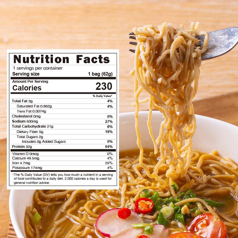 High protein beef pasta Nutrition Facts​