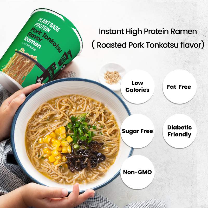 Instant High Protein Ramen, Tonkotsu ramen cup