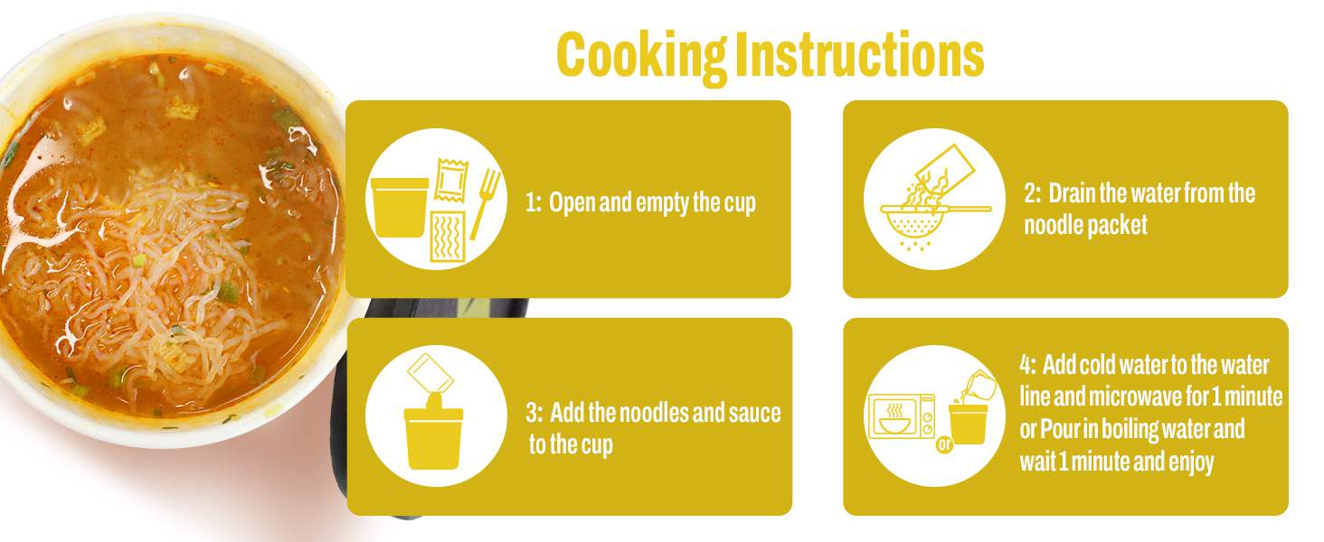 Instant Noodles Cooking Instructions