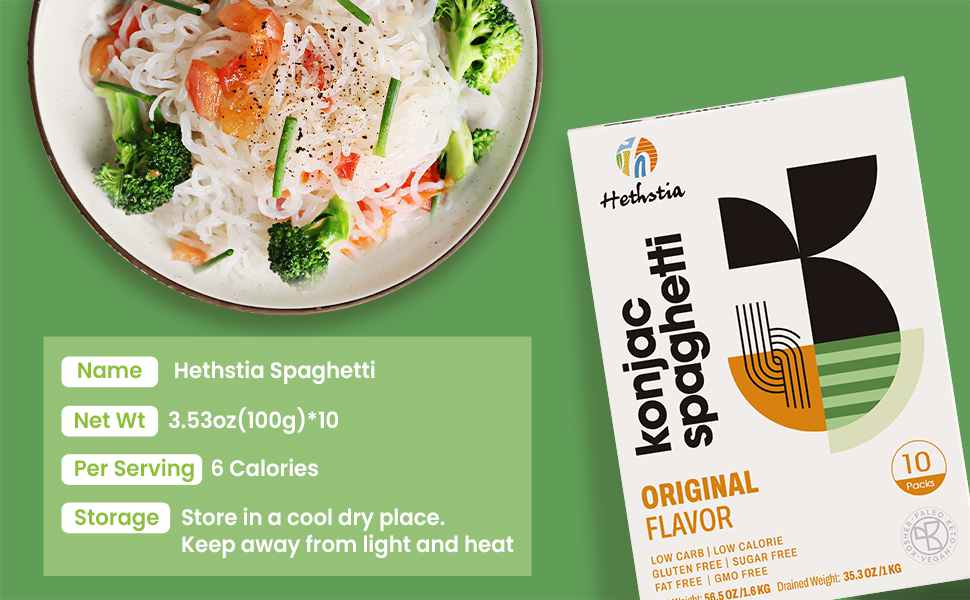 Hethstia Shirataki Konjac Noodle