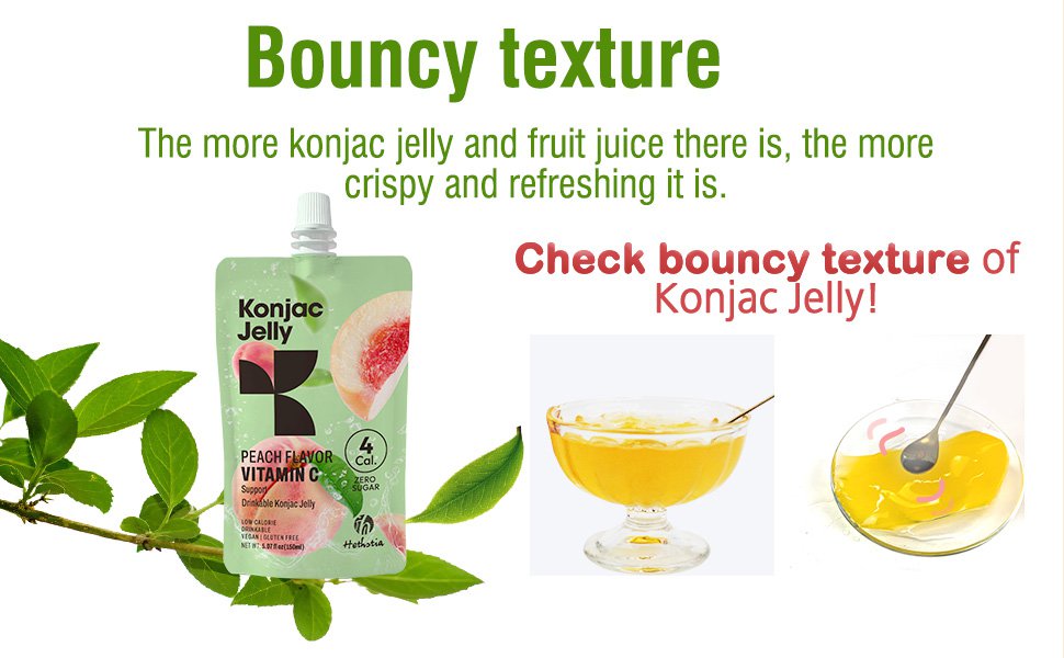 Drinkable Konjac Jelly Peach Flavor