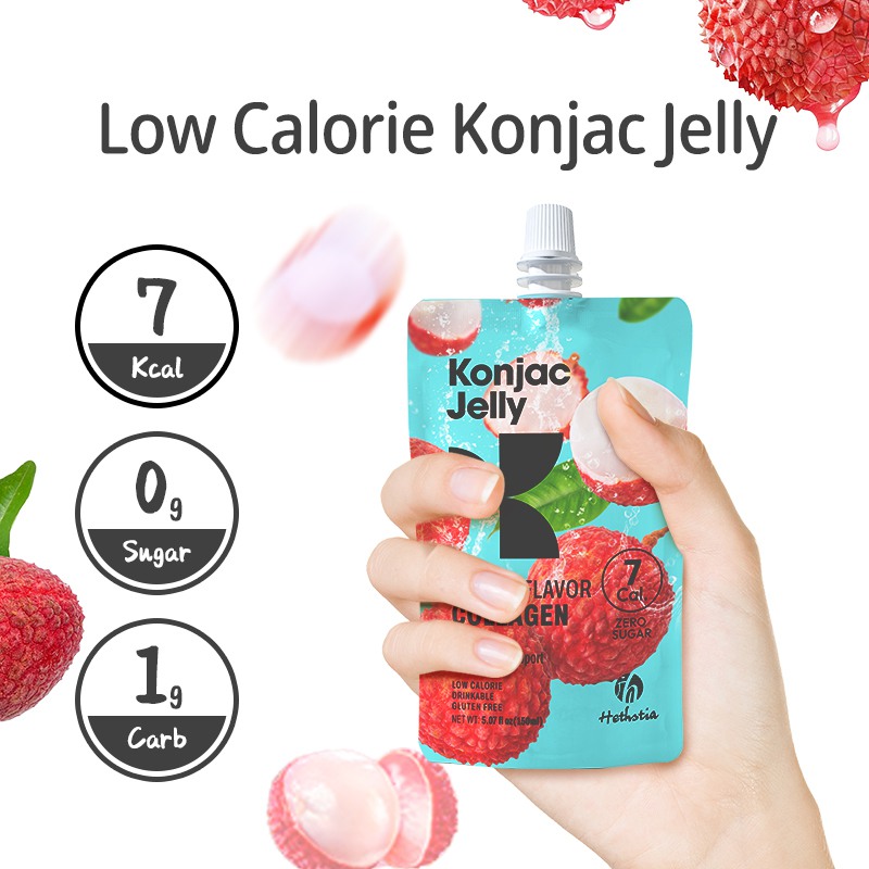 Konjac Jelly Collagen Peptide Lychee Flavor