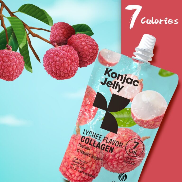 Konjac Jelly Collagen Peptide Lychee Flavor