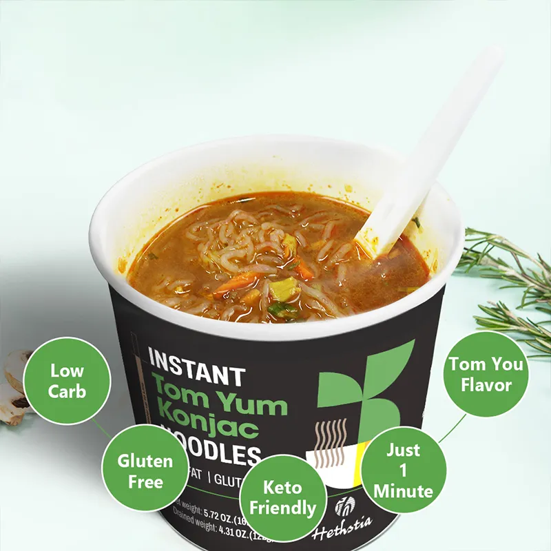 Shirataki Instant Noodles Tom Yum Cup Noodles For Konjac