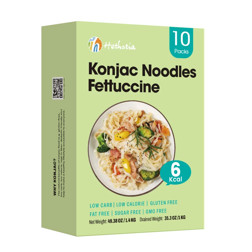 Shirataki Fettuccine Noodles, Konjac Fettuccine Noodles