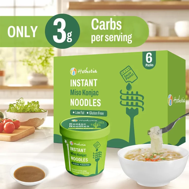 Miso Pho with Shirataki Noodles, Pho with Konjac Noodles