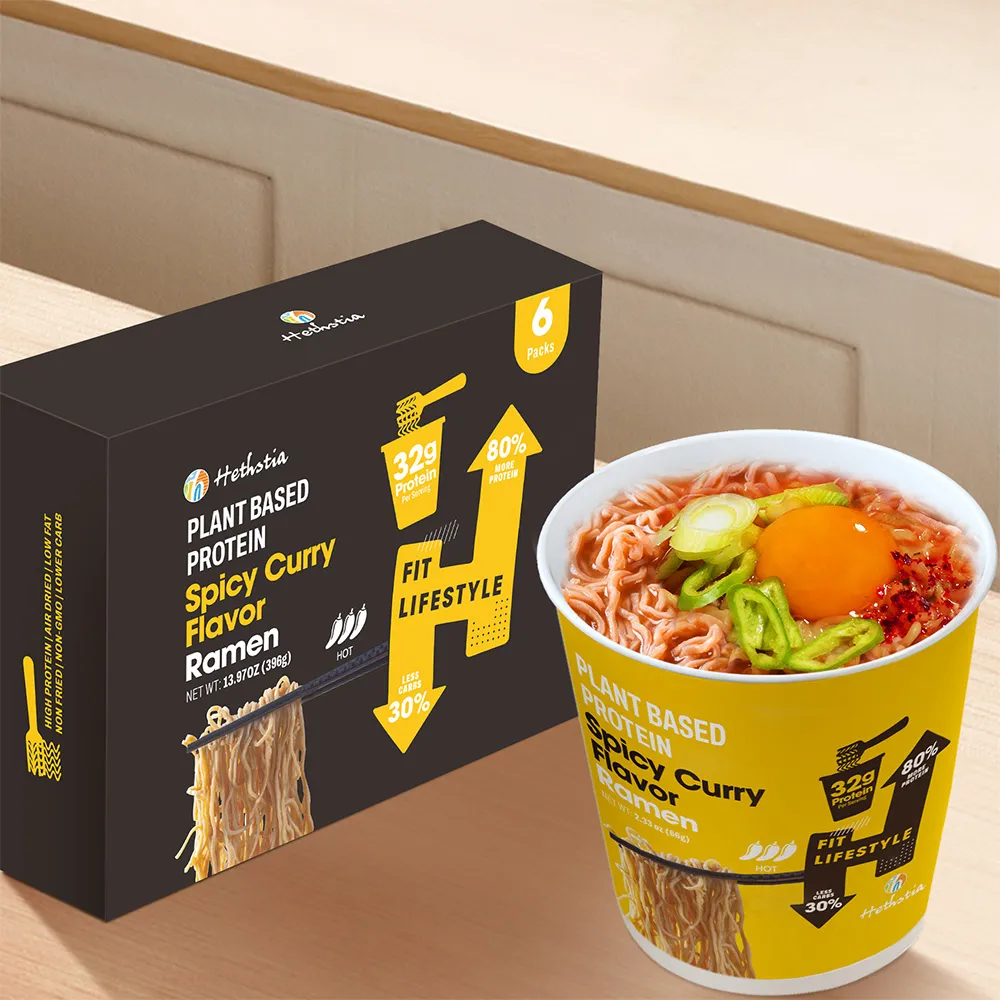 Low Carb High Protein Noodles With Spicy Curry Flavor