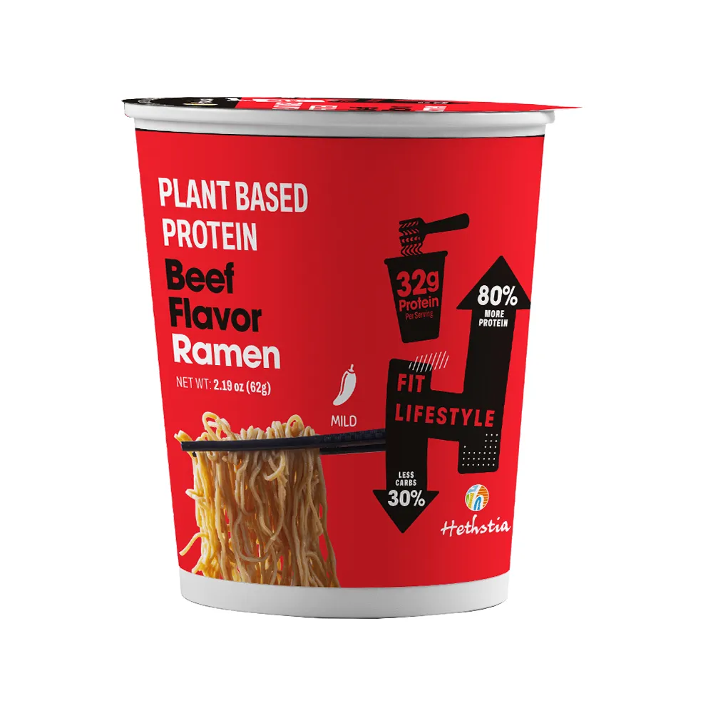 High Protein Cup Noodles Beef Flavor