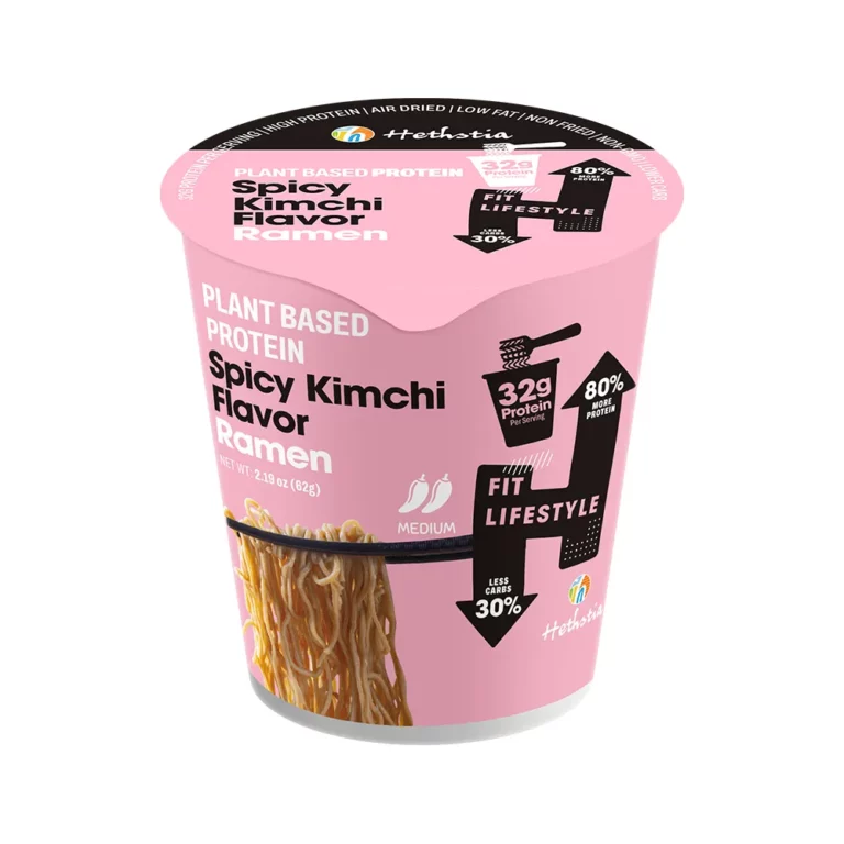 High Protein Cup Noodles With Spicy Kimchi