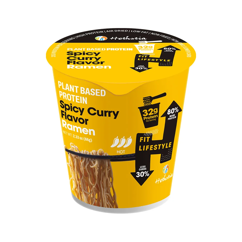 Low Carb High Protein Noodles With Spicy Curry Flavor