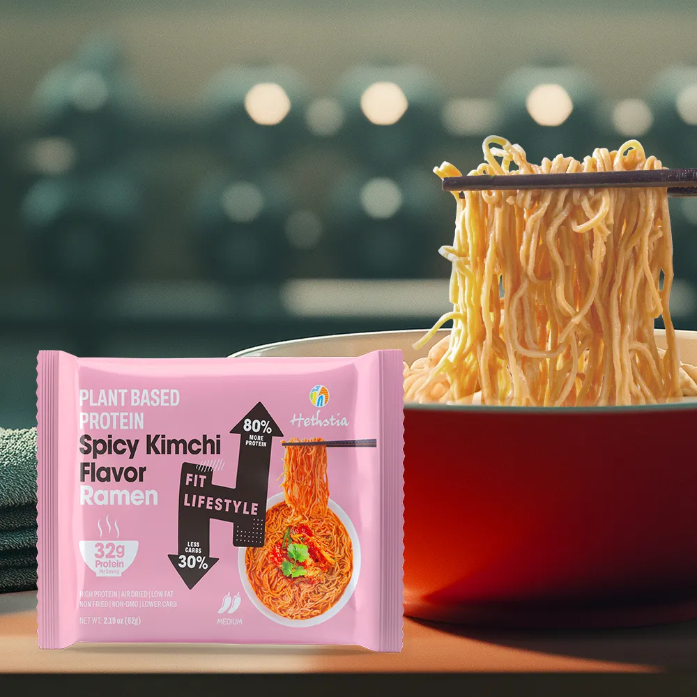 High Protein Noodles Spicy Kimchi Flavor Bag