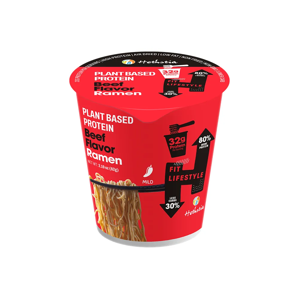 High Protein Cup Noodles Beef Flavor