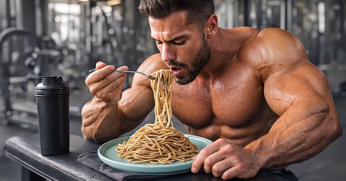 Natural vegan bodybuilder consume plant protein after exercise.