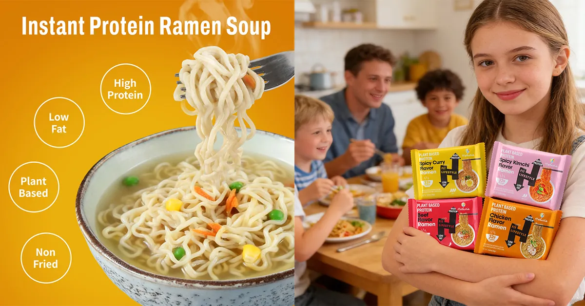 Healthy Alternative to Instant Ramen: High-protein ramen