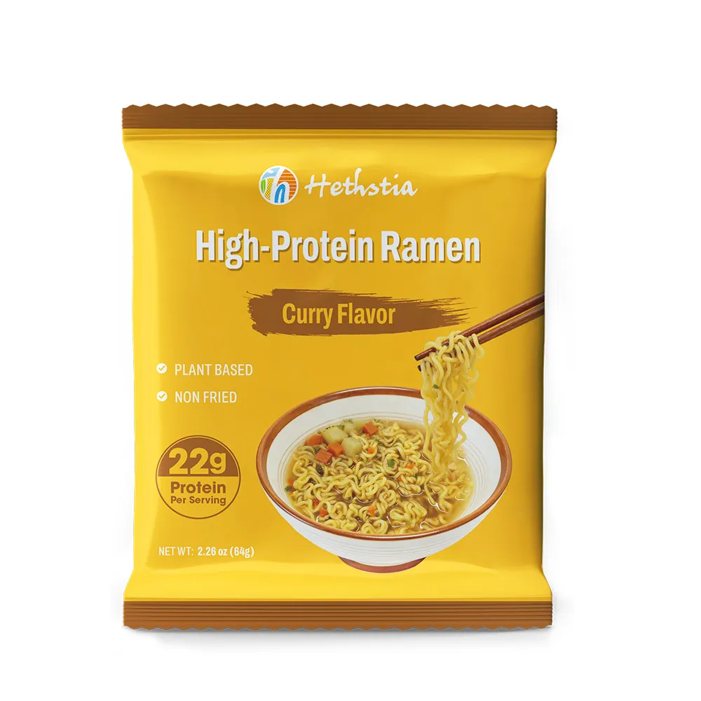 High-Protein Udon Noodles Curry Flavor, Healthy Protein Ramen