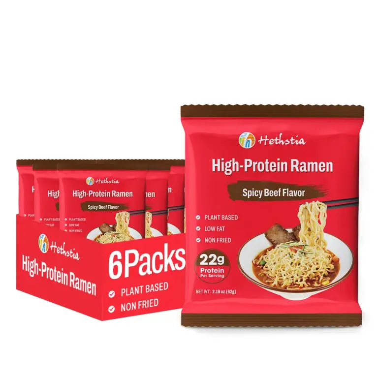 High-Protein Udon Noodles Beef Flavor, Vegan Protein Ramen