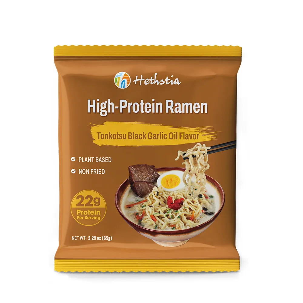 High-Protein Udon Noodles Tonkotsu Flavor, Protein Packed Ramen