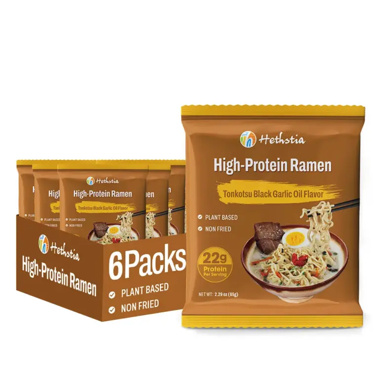 High-Protein Udon Noodles Tonkotsu Flavor, Protein Packed Ramen
