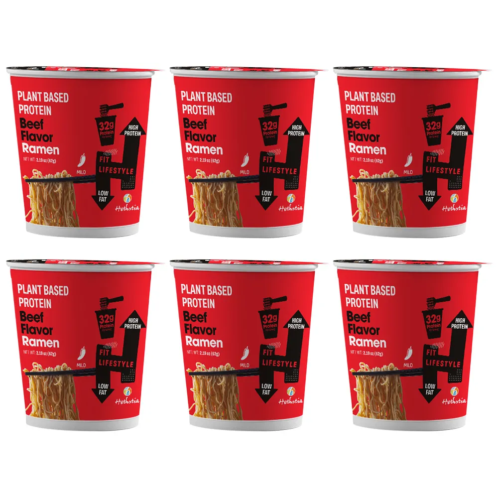 Beef flavor instant Ramen, Spicy beef cup Ramen
