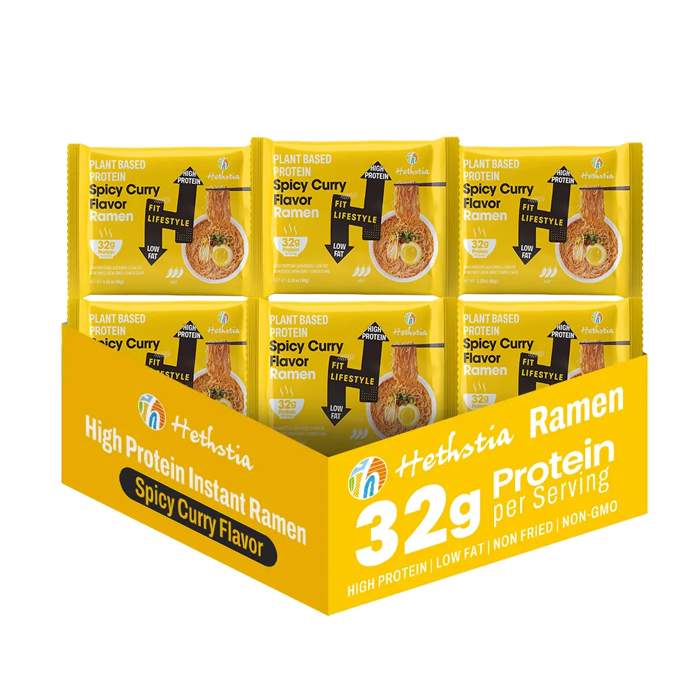 High Protein Low Carb Pasta, Spicy Curry High Protein Noodles Pack