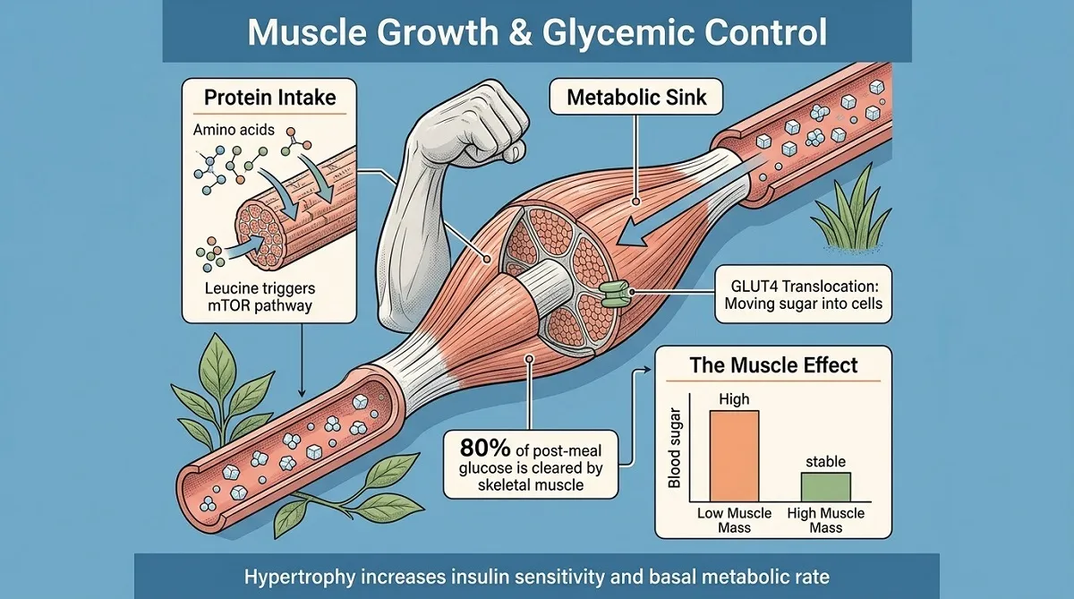 Building Muscle with High-Protein Diets Rewrites Blood Sugar