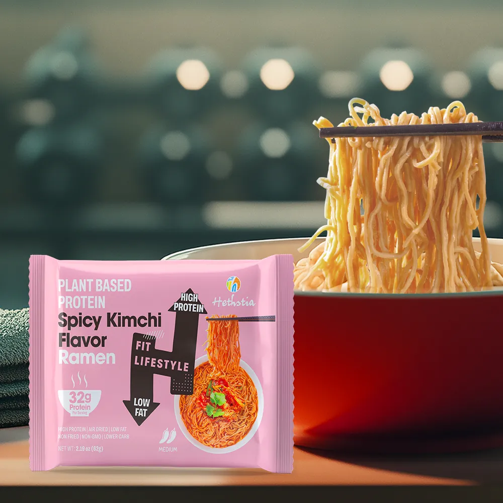 High Protein Noodles Spicy Kimchi Flavor Bag