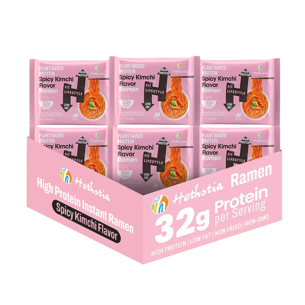 High Protein Noodles Spicy Kimchi Flavor Bag