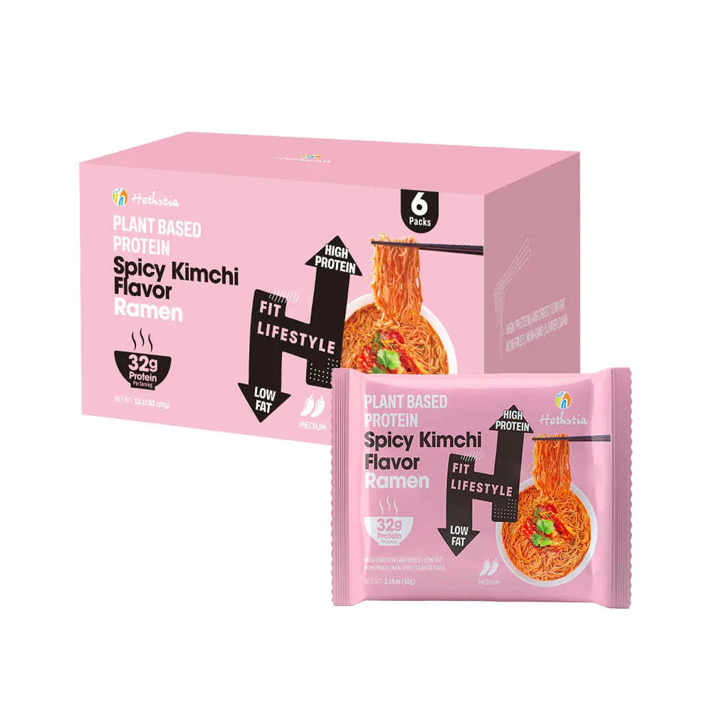 High Protein Noodles Spicy Kimchi Flavor Bag