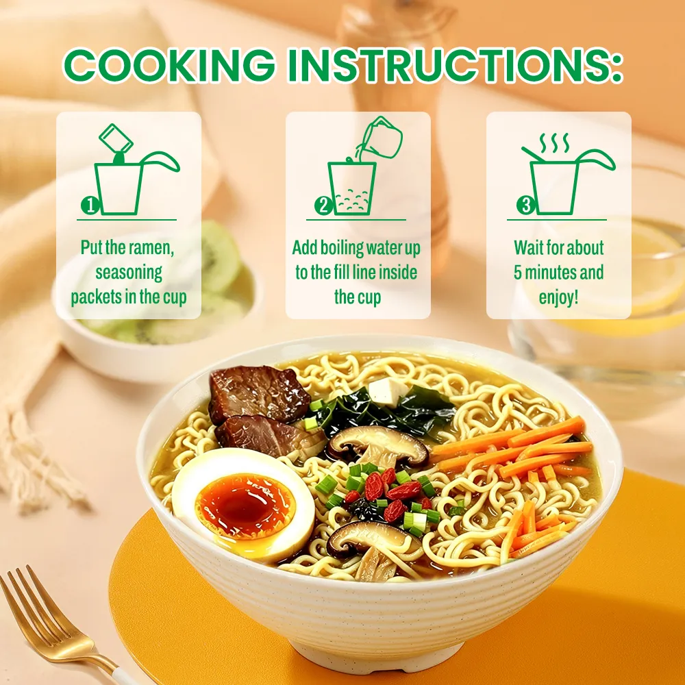 Cup Noodles Protein Ramen | Black Garlic Instant Noodles