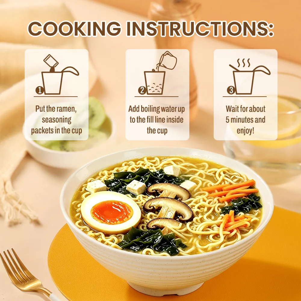 Miso Flavor Vegan Healthy Ramen