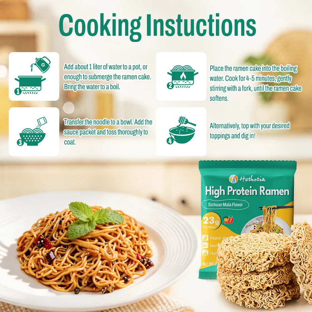 High-Protein Ramen Spicy and Numbing Flavor