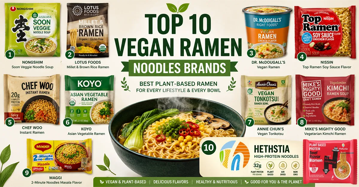 Top 10 Vegan Ramen Noodles Brands