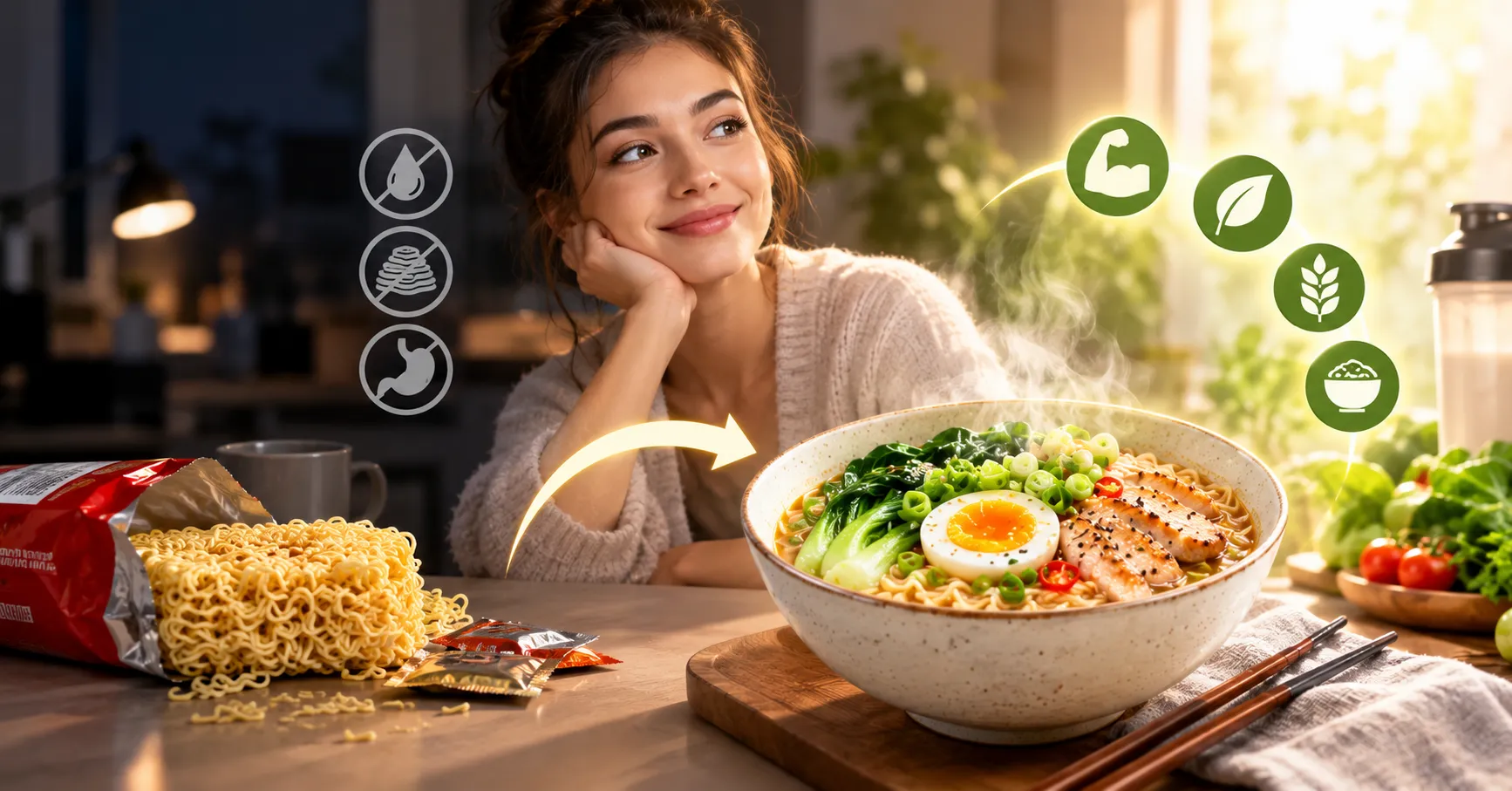 Healthy Instant Noodle Soup
