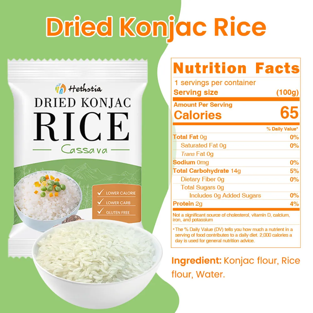 Konjac Rice Wholesale | Dried Konjac Rice 240g