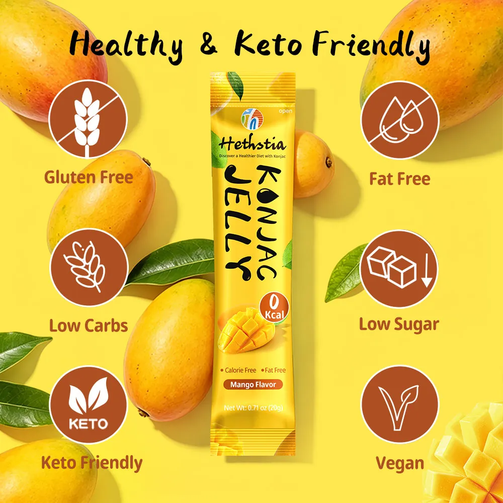 Konjac Jelly Wholesale, Konnyaku Jelly Stick Mango Flavor
