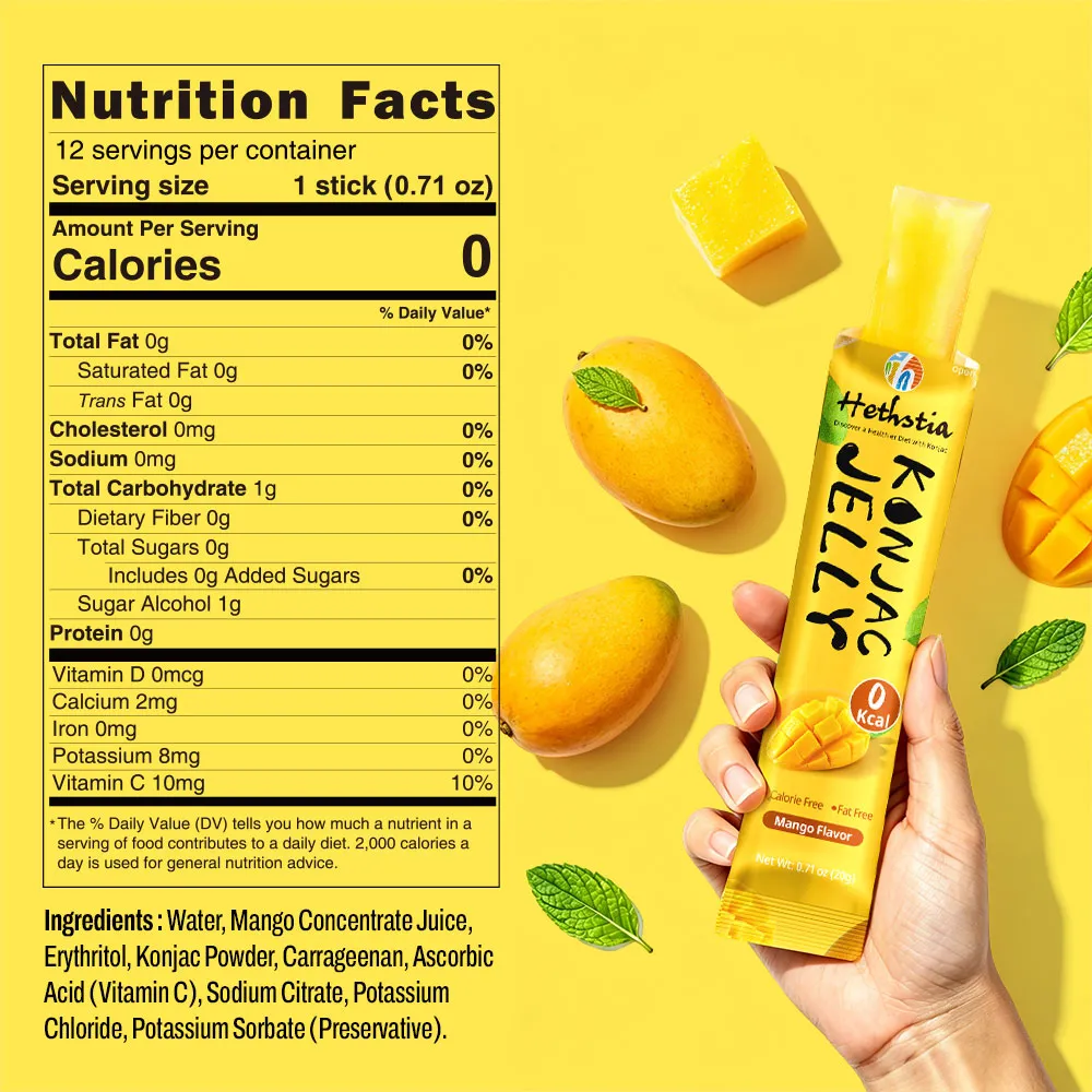 Konjac Jelly Wholesale, Konnyaku Jelly Stick Mango Flavor