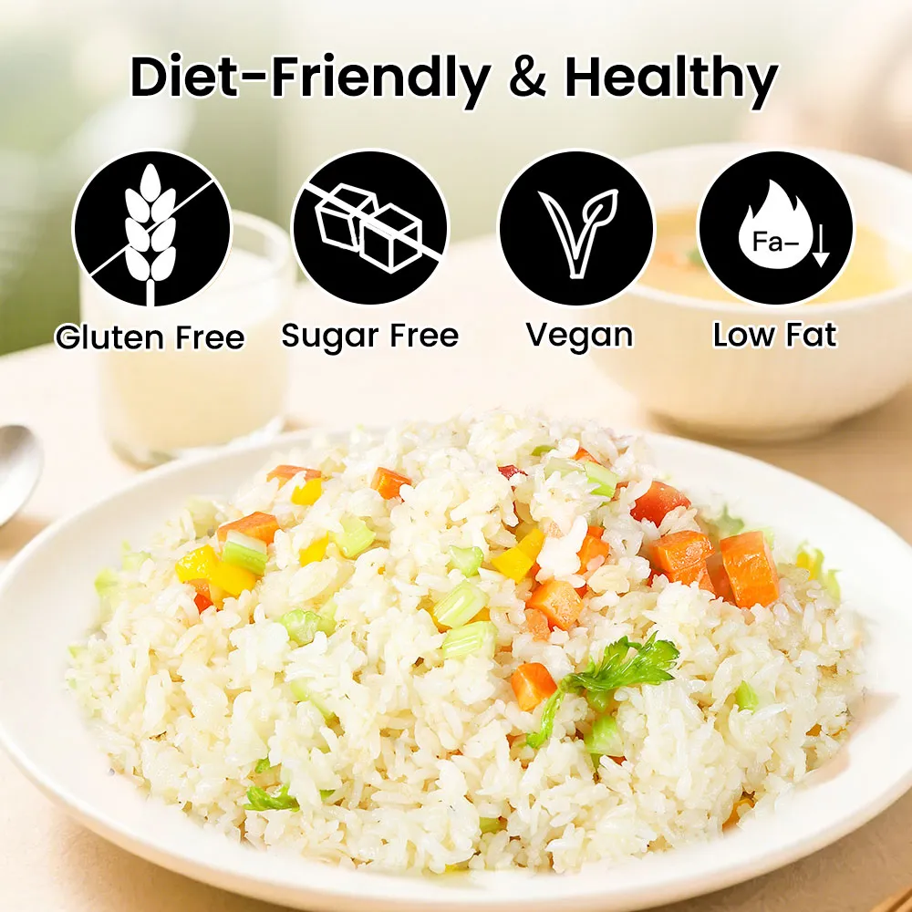Shirataki Dried Rice 2kg | Konjac Root Rice Bulk Supplier